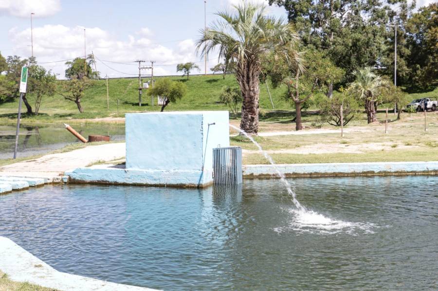 Se instaló una bomba centrífuga para eficientizar la limpieza y mantenimiento del piletón grande
