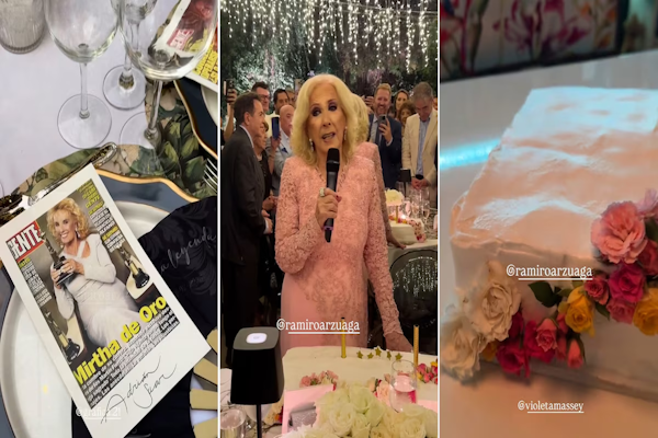 Toda la intimidad del cumpleaños de Mirtha Legrand