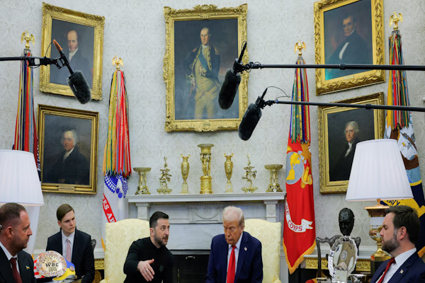 Líderes de Europa apoyan a Zelensky tras el cruce con Trump