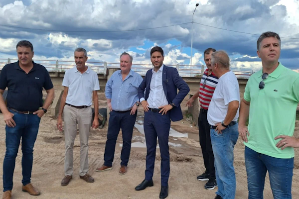 Pullaro y Michlig recorrieron obras estratégicas 