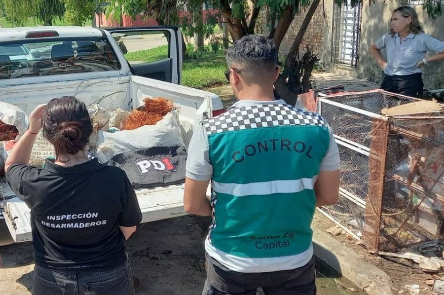 Secuestran cables robados de la EPE en una chatarrería