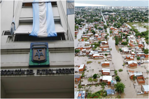 Inundaciones en Bahía Blanca: la AFA enviará donaciones