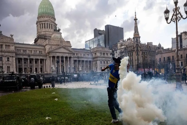 ¿Hubo realmente barras en la marcha por los jubilados?