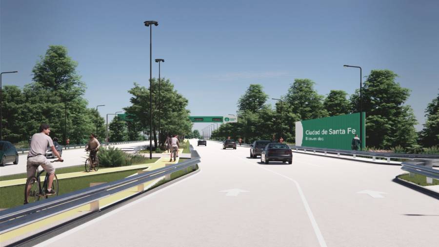 Así será la obra de la cabecera local del Nuevo Puente Santa Fe - Santo Tomé