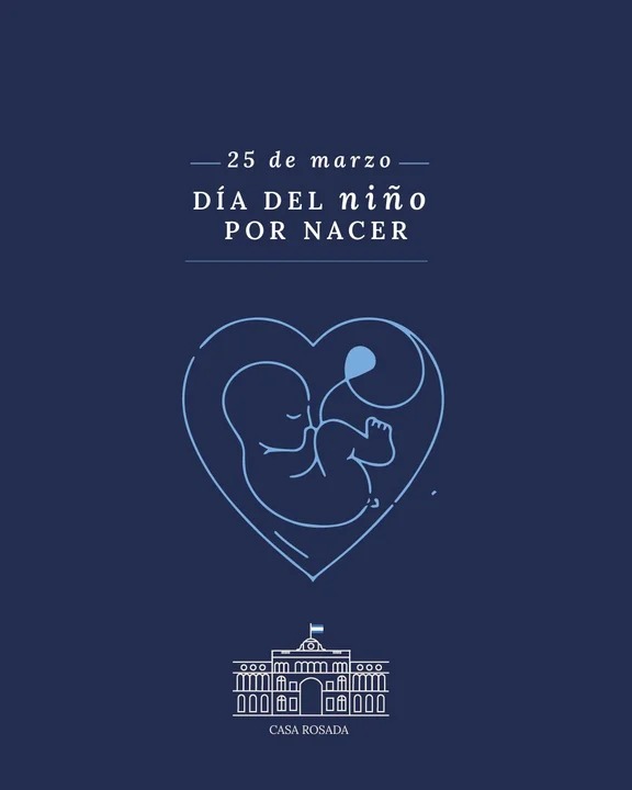 El Gobierno celebró el Día del Niño por Nacer y llamó a defender 