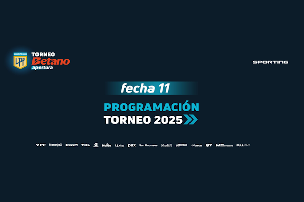 LPF: calendario para la 11ª jornada