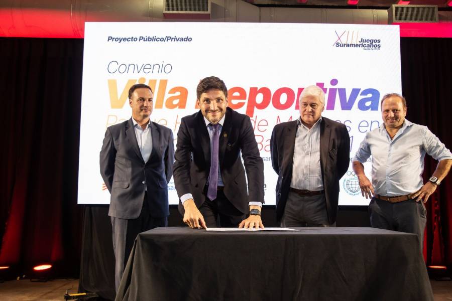 Firmaron el convenio para construir la Villa Deportiva en Rosario