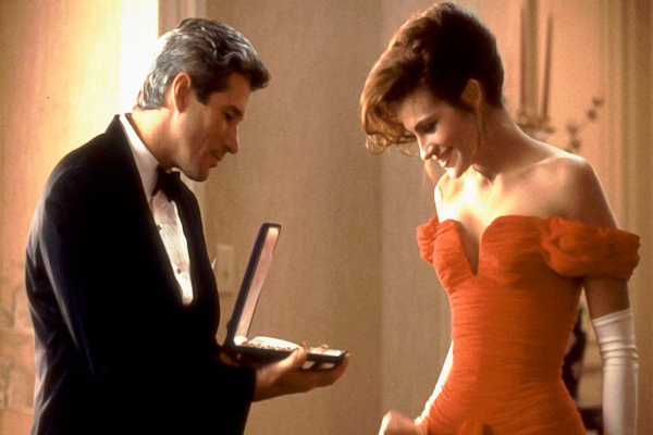“Mujer bonita”: la historia del collar de diamantes que usó Julia Roberts