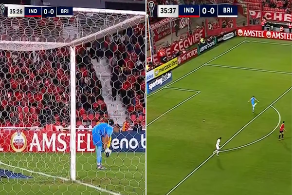 Sudamericana: cobraron la regla de los ocho segundos por primera vez