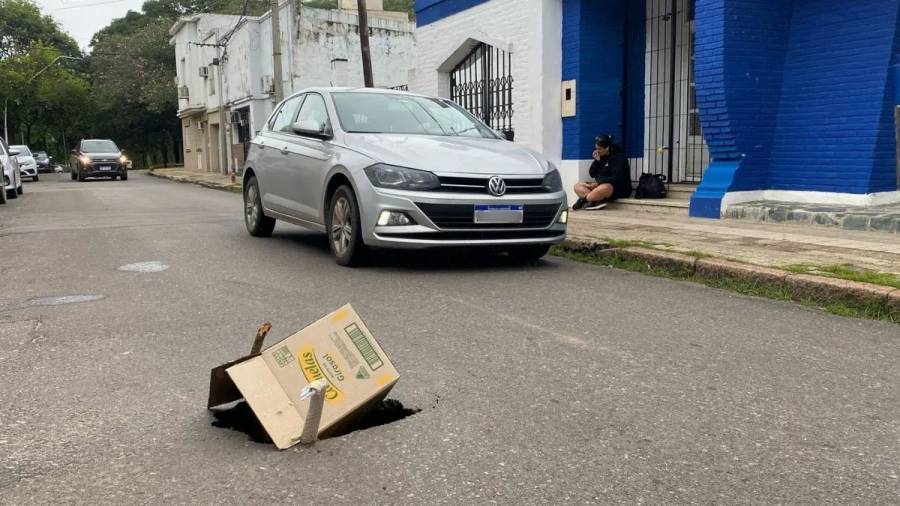 Preocupación en Barrio Sur por la aparición de un nuevo pozo 