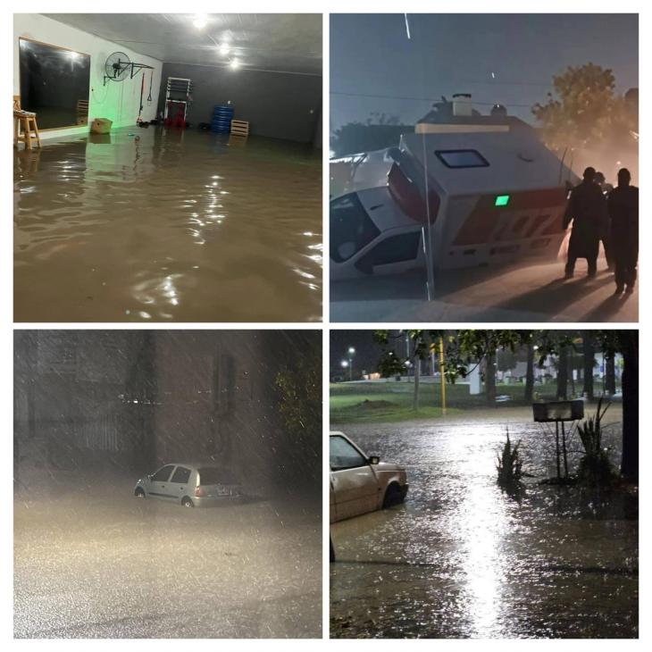 En Vera llovieron más de 400 milímetros: ciudad colapsada y varios evacuados
