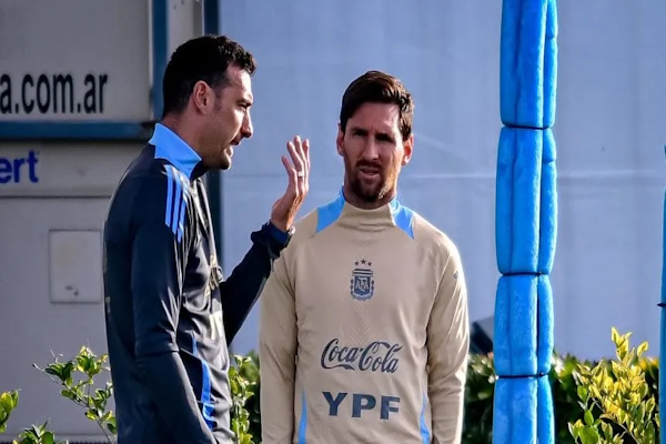 Scaloni puso en duda la presencia de Messi ante Chile