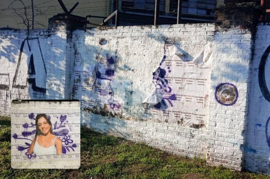 Destruyeron un mural que recordaba a Mónica Aquino