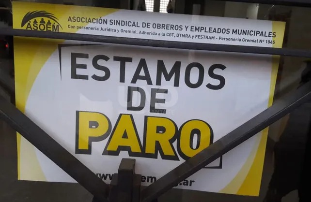 ASOEM realiza un paro en distintas áreas de la Municipalidad