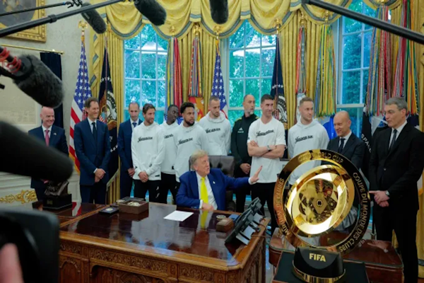Trump les hizo una insólita pregunta a los jugadores de la Juventus