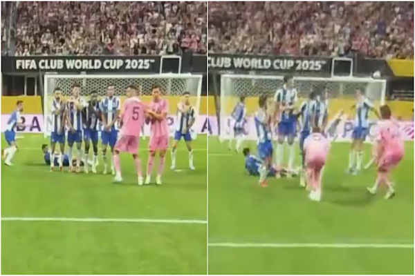 Lo que la TV no mostró: así se vio el golazo de tiro libre de Messi