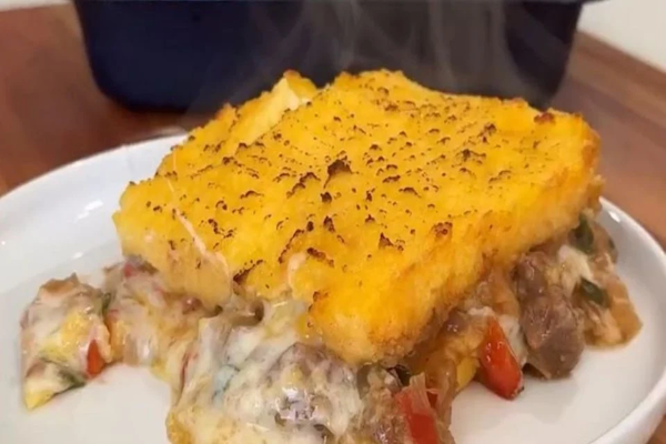 Pastel de polenta para combatir el frío