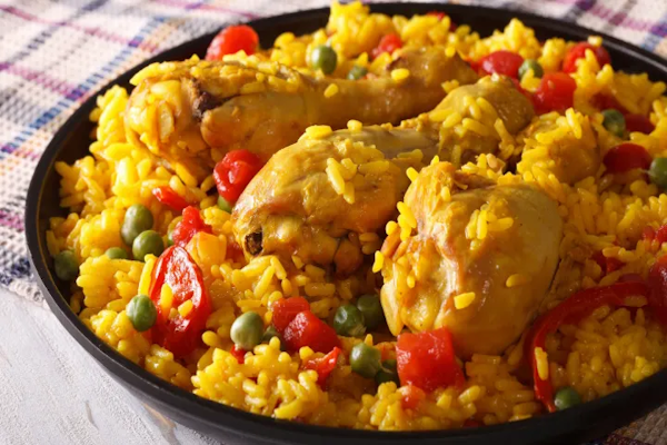 Exquisita receta de arroz con pollo cremoso