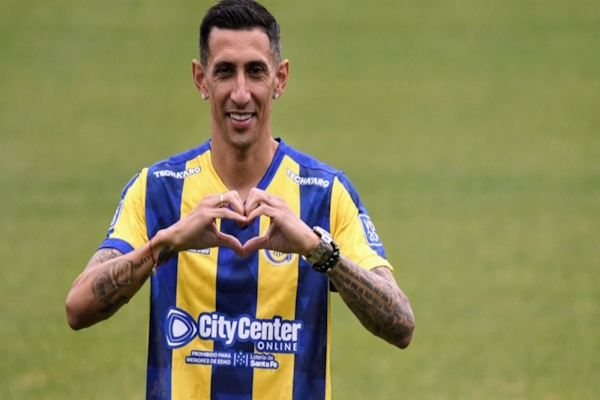 Ángel Di María, emocionado en su vuelta a casa