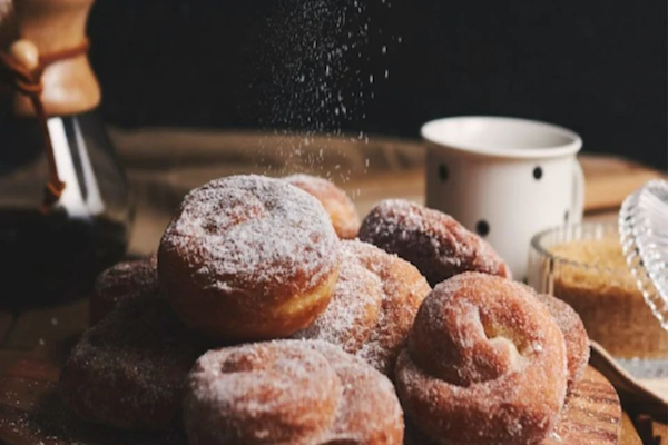 Donas caseras esponjosas sin horno
