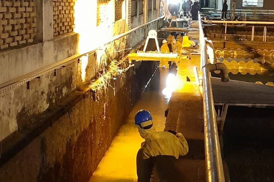 Finalizaron los trabajos en la planta potabilizadora de agua y se restablece el servicio