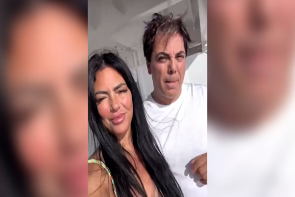 Cristian Castro y su novia imitaron a Los Pimpinela