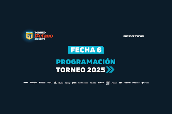 LPF: calendario para la 6ª jornada
