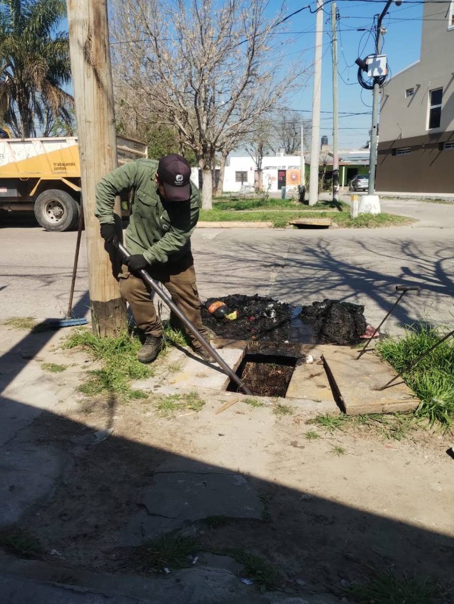 El municipio realiza tareas preventivas ante el pronóstico de lluvia 