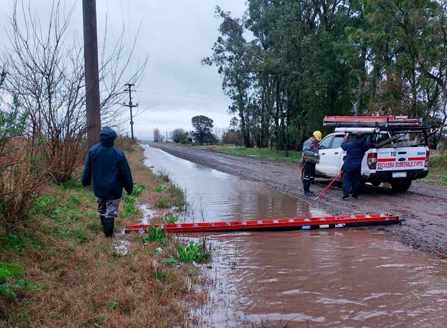 Rápida respuesta de la EPE ante el temporal que azotó a la provincia este fin de semana