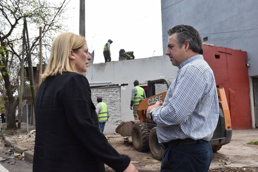 “Nuestra política de seguridad es derrumbar los búnkers de droga y que los delincuentes estén en la cárcel”