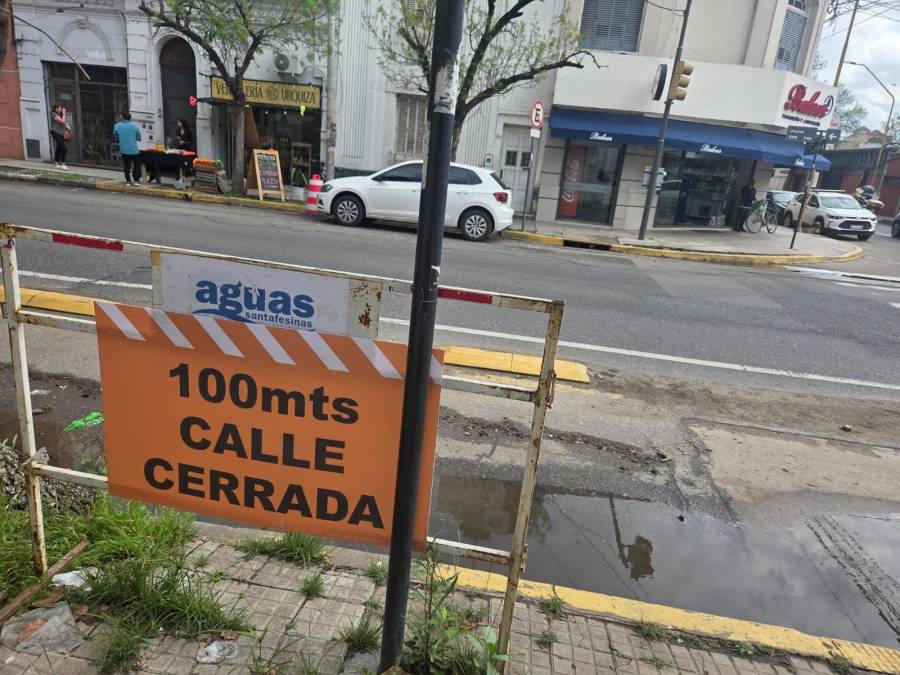 Se realizarán cortes de tránsito por obras de Aguas Santafesinas
