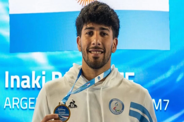 Iñaki Basiloff volvió a brillar en el Mundial de Para Natación