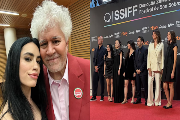 Festival de Cine de San Sebastián: Lali Espósito se encontró con Pedro Almodóvar