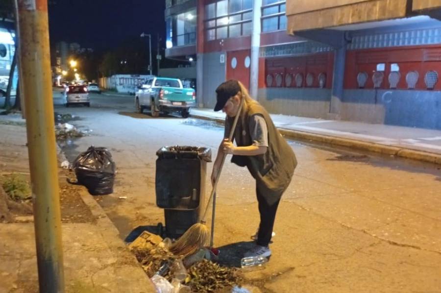 Recolectan más de 1.200 kilos de basura tras los partidos de Unión y Colón
