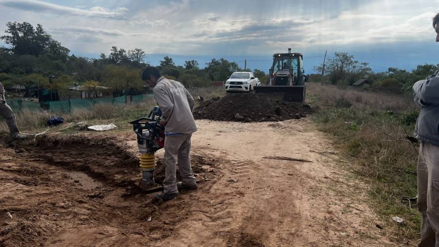 La provincia reparó el socavón que presentaba el terraplén Garello