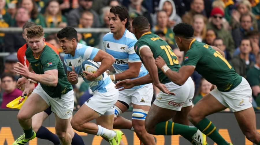 Los Pumas cayeron 29-27 con Sudáfrica, campeón del Rugby Championship por segunda vez consecutiva