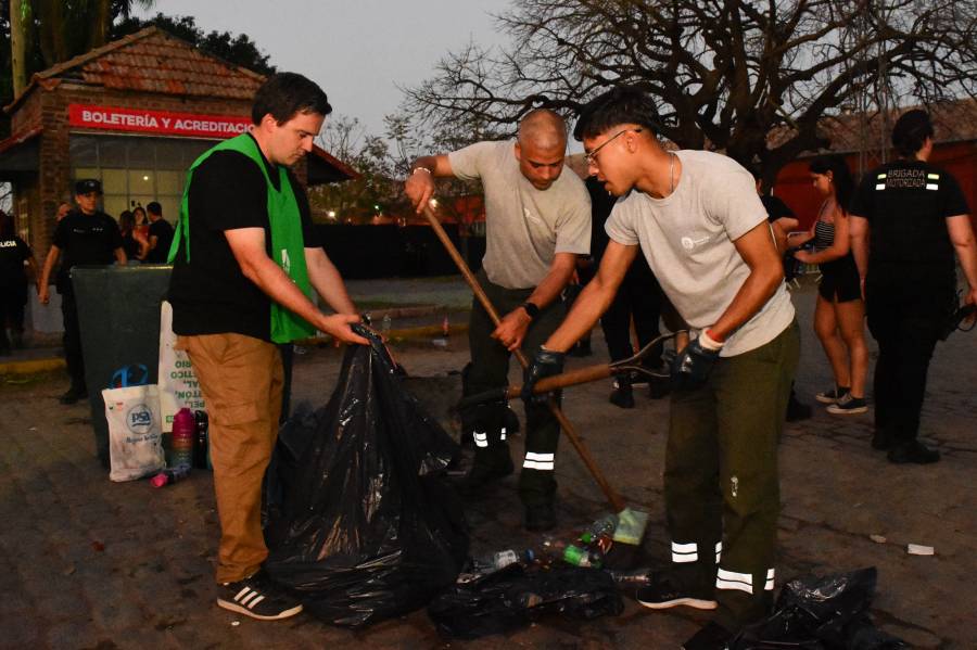 Exitosos operativos municipales en el show de Airbag