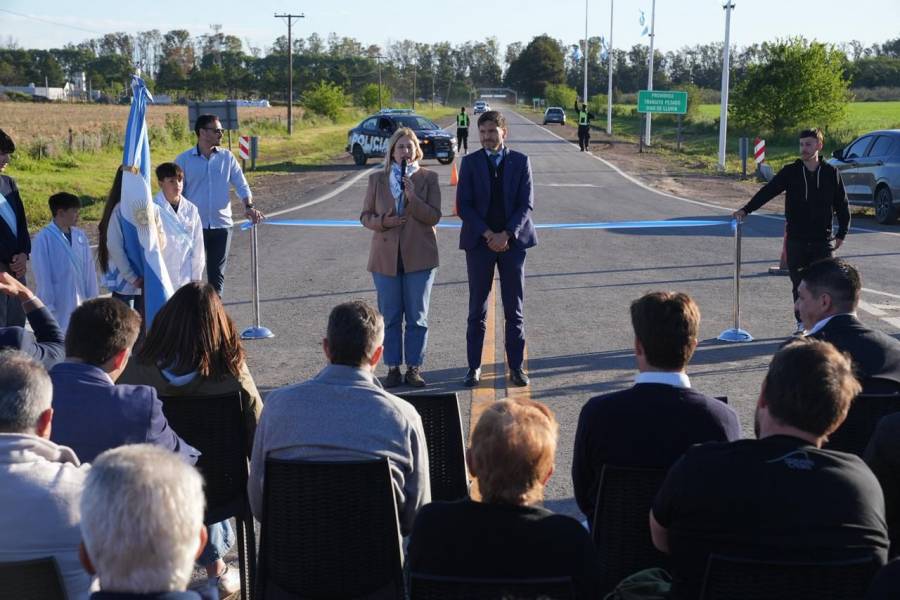 Pullaro y Scaglia inauguraron obras viales