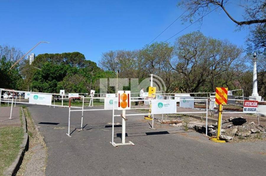 Parque Garay: se cerró el puente hacia el oeste por el mal estado de la calle