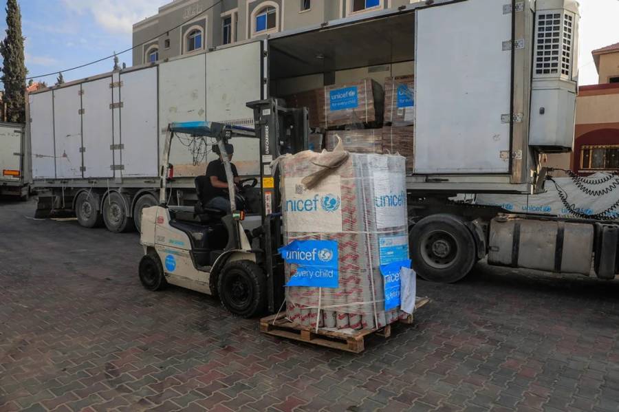 Gaza: tras la liberación de rehenes empiezan a entrar unas 190.000 toneladas de ayuda humanitaria