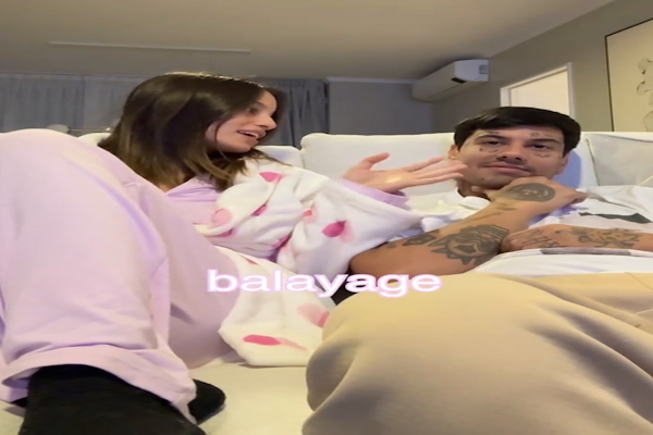 Emilia Mernes sorprendió a Duki con un test de belleza