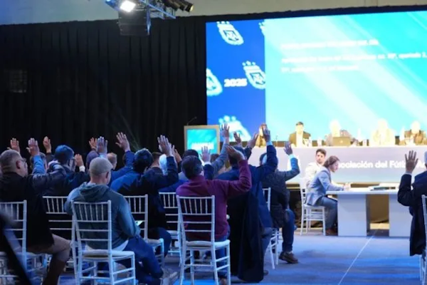 Luis Spahn participó de la Asamblea en la que la AFA