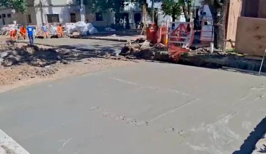 Roque Sáenz Peña y Crespo: la obra presenta un 80% de avance