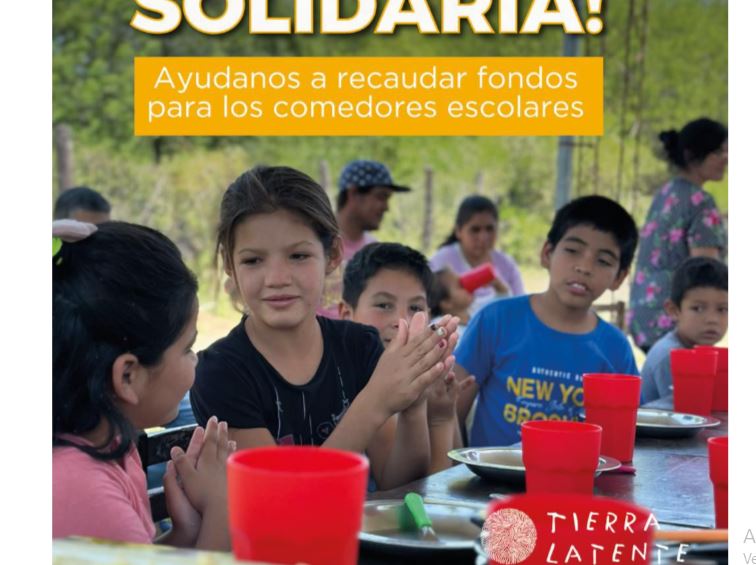 La asociación civil Tierra Latente organiza una rifa para sostener un comedor comunitario en El Impenetrable