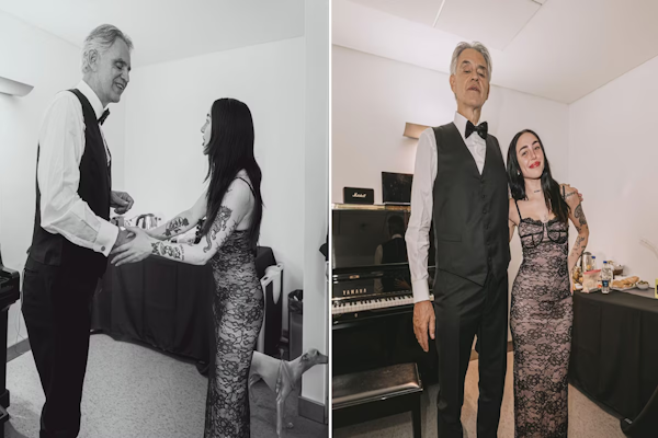 La intimidad del ensayo de Andrea Bocelli y Nicki Nicole