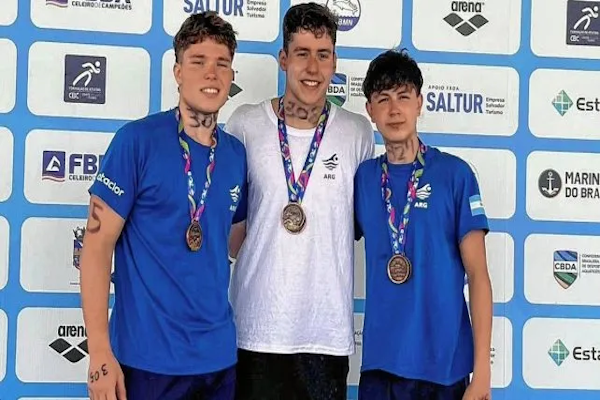 Sudamericano de aguas abiertas:  buena actuación de un santafesino 