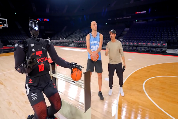 El desafío entre Manu Ginóbili y un robot que organizó MrBeast