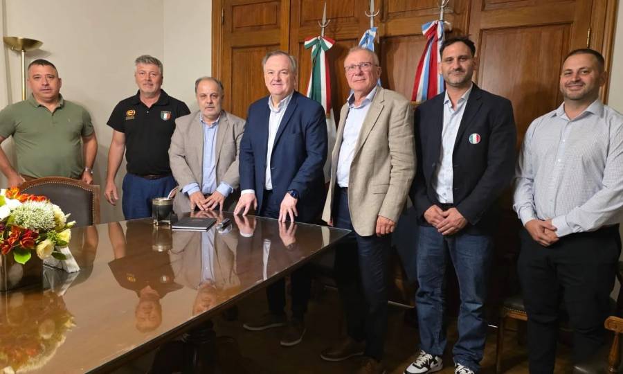 Michlig recibió al Diputado por Sudamérica de la Cámara Italiana, Franco Tirelli