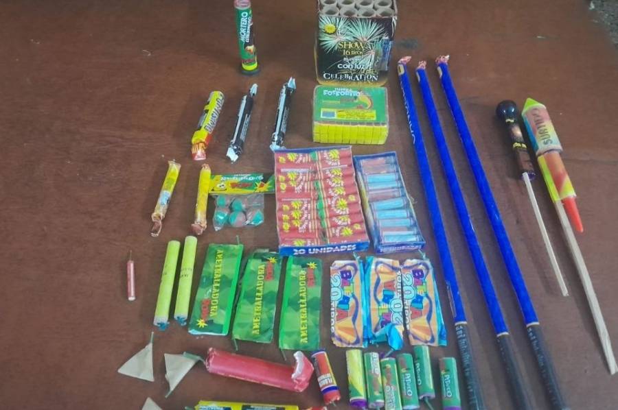 Secuestraron pirotecnia prohibida en el Parque Federal