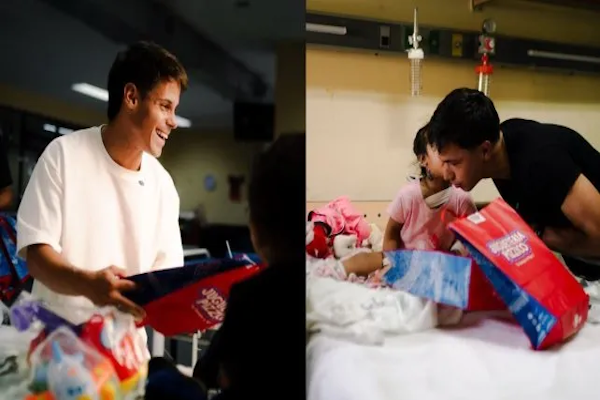 Jugadores de Colón llevaron regalos al Hospital de Niños